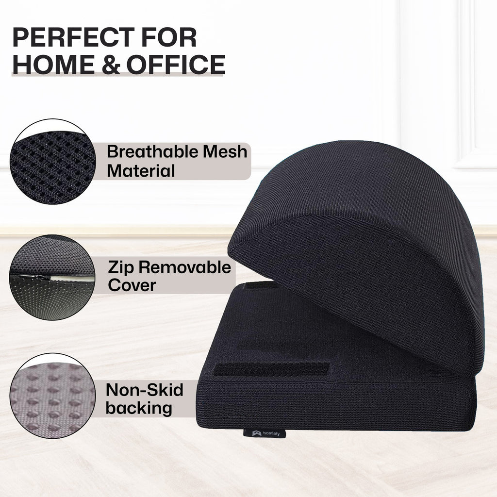 Foot Rest Under Desk High Density Foam Ergonomic Footrest Cushion Pillow UK