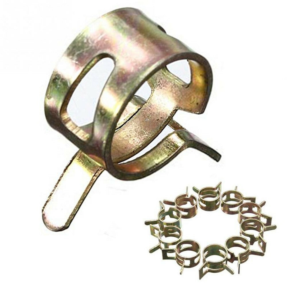 Spring Hose Clips/Clamps Fuel Air Gas Water Pipe Self Clamping 100Pcs GB