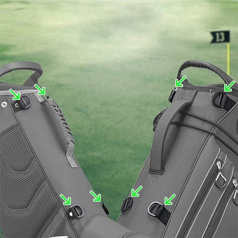 Padded Oxford Fabric Golf Bag Shoulder Strap Replacement with Adjustable Length