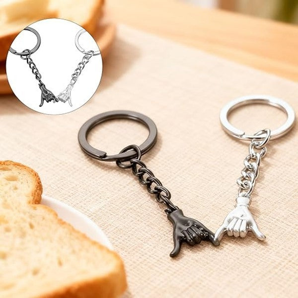 Matching Keychains for Couples, Pinky Promise Gift Matching Couples Keychain