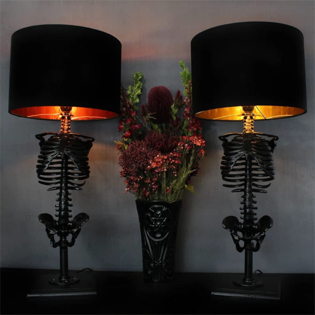 Halloween Gothic Skull Skeleton Lamp Desktop Table Lamp Night Light House D LOVE