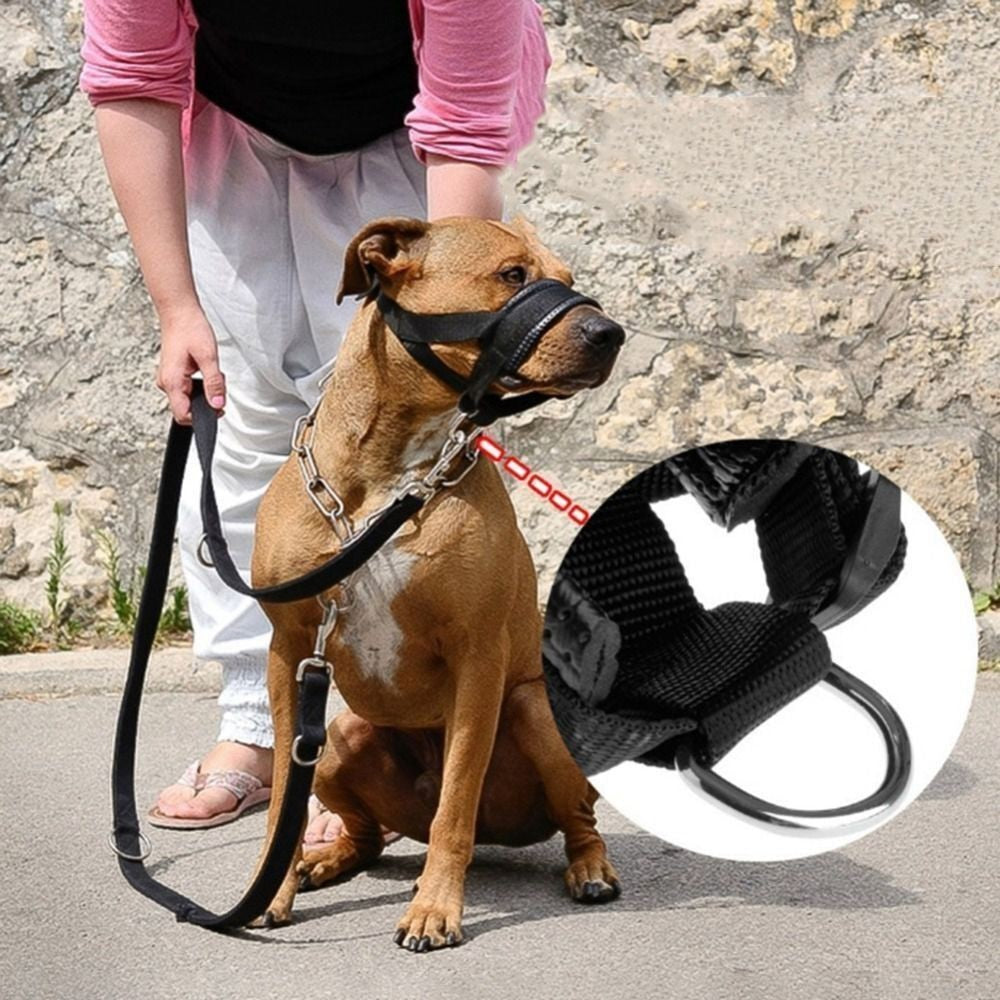 Adjustable Soft Nylon Dog Muzzle Anti-Biting Anti-Barking Safety Pet Mouth Cover