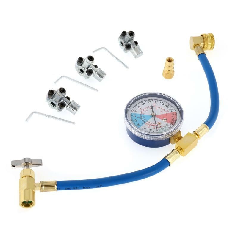 BPV31 Bullet Piercing Tap Valve Kits Home Refrigerator W/ Pressure Gauge Mini