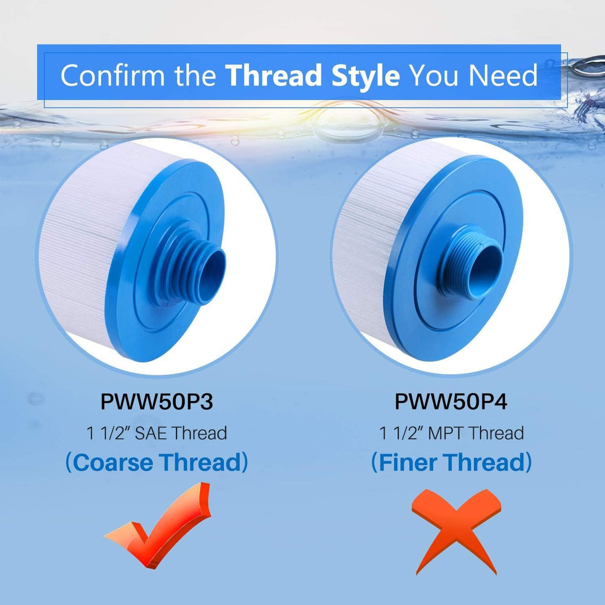 2X Compatible Filter PWW50 SPA Hot Tub Filters 6CH-940 Superior Spas Pool UK