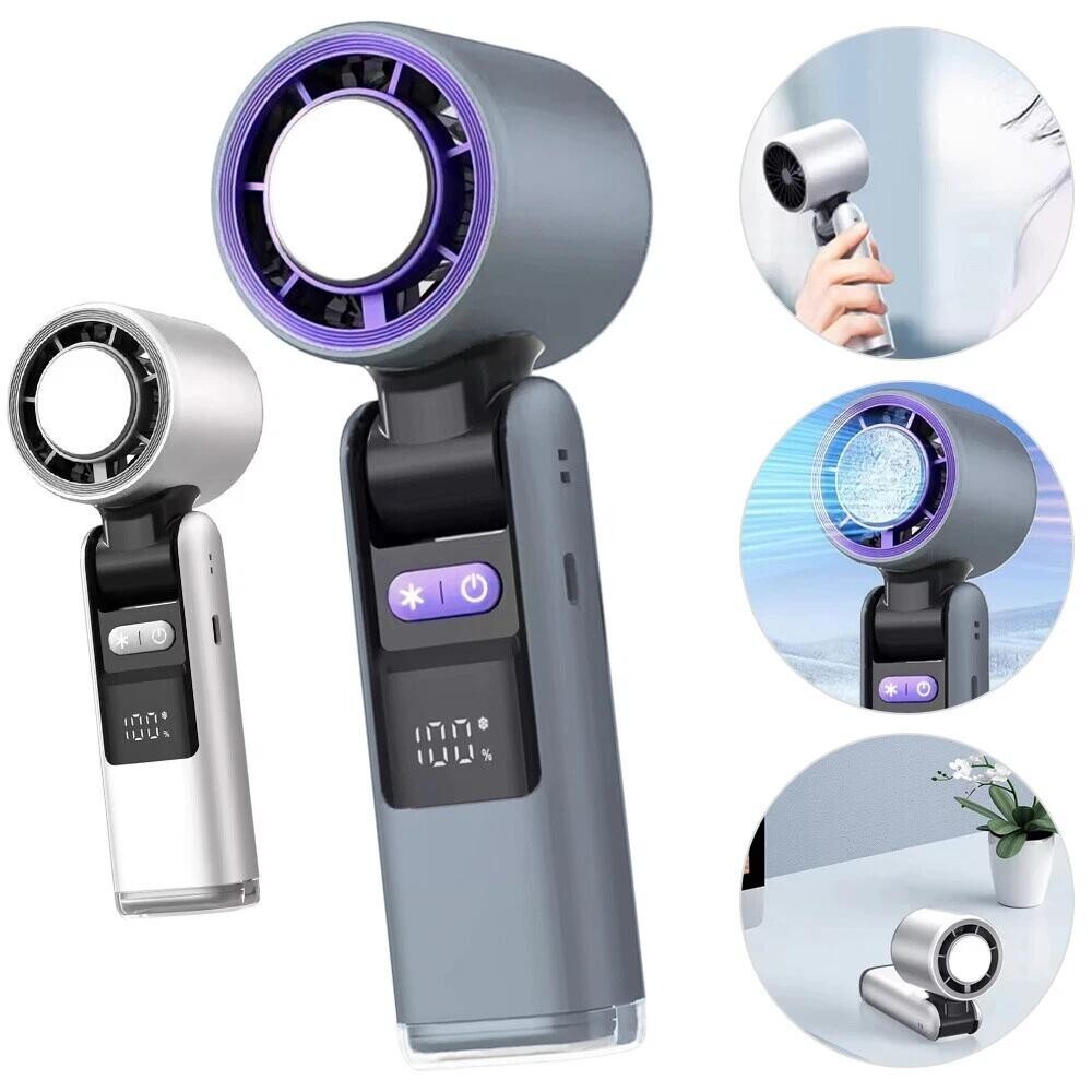 NEW Usb Rechargeable Mini Hand-Held Fan Portable Folding Desk Fan Cooler Cooling