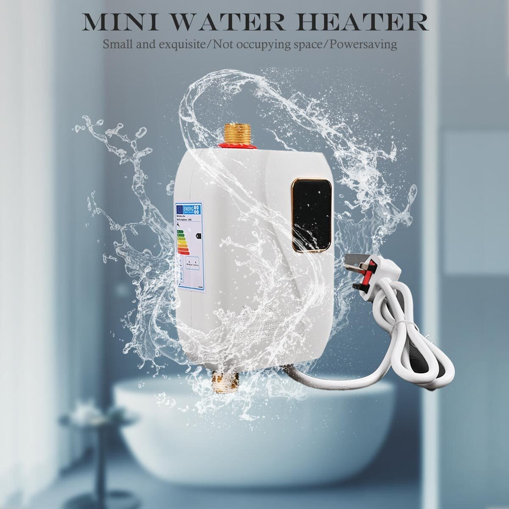 Electric Tankless Instant 3KW Hot Water Heater Under Sink Tap Kitchen BathRoom