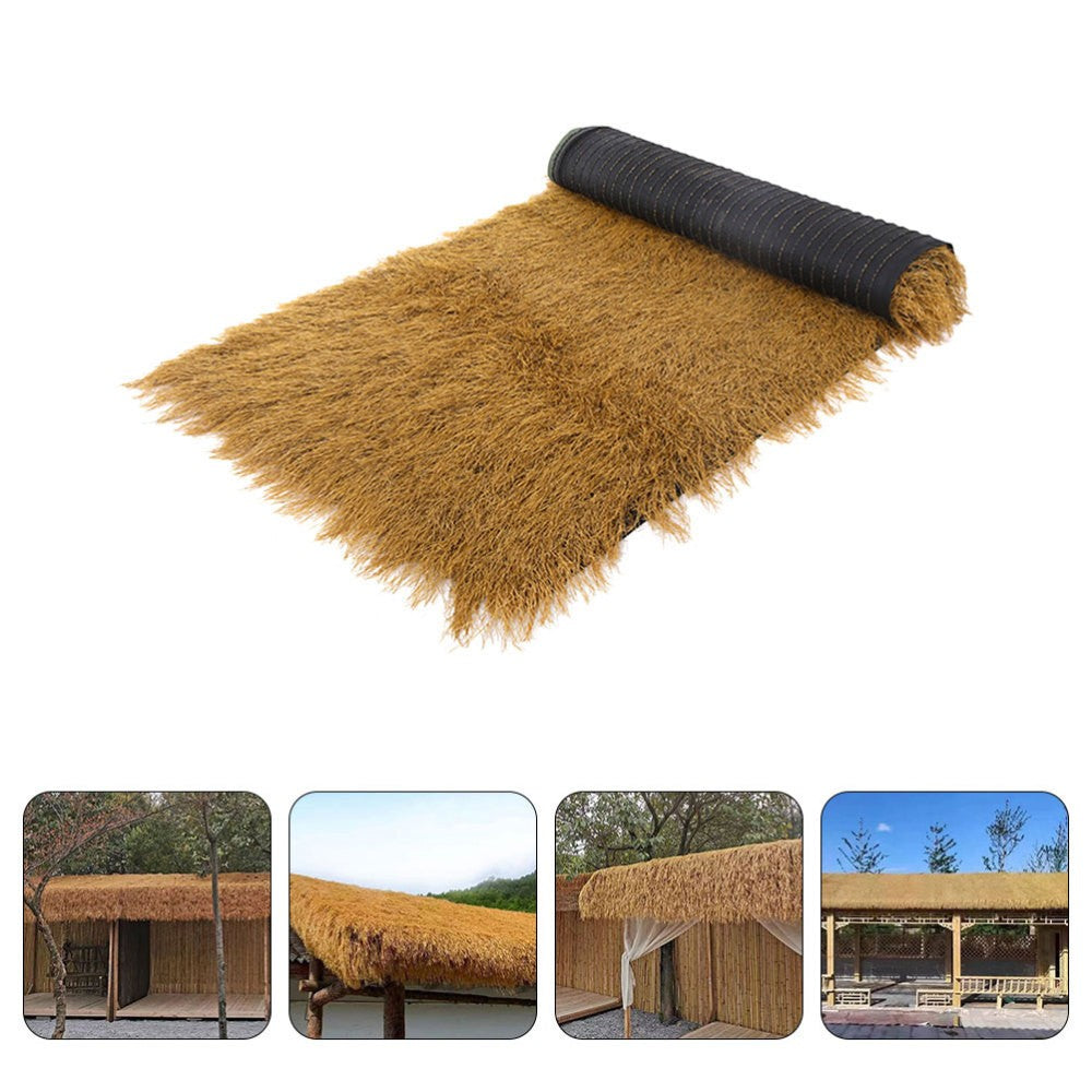 0.5*1M Thatch Roofing for Tiki Bar Artificial Straw Greenery Decoration