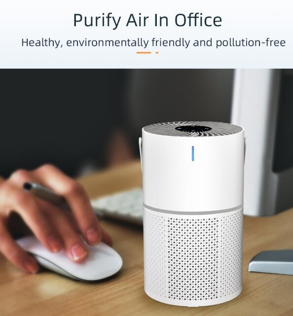 Portable Air Purifier for Home Bedroom Filter Air Cleaner Purification Smoke Pet