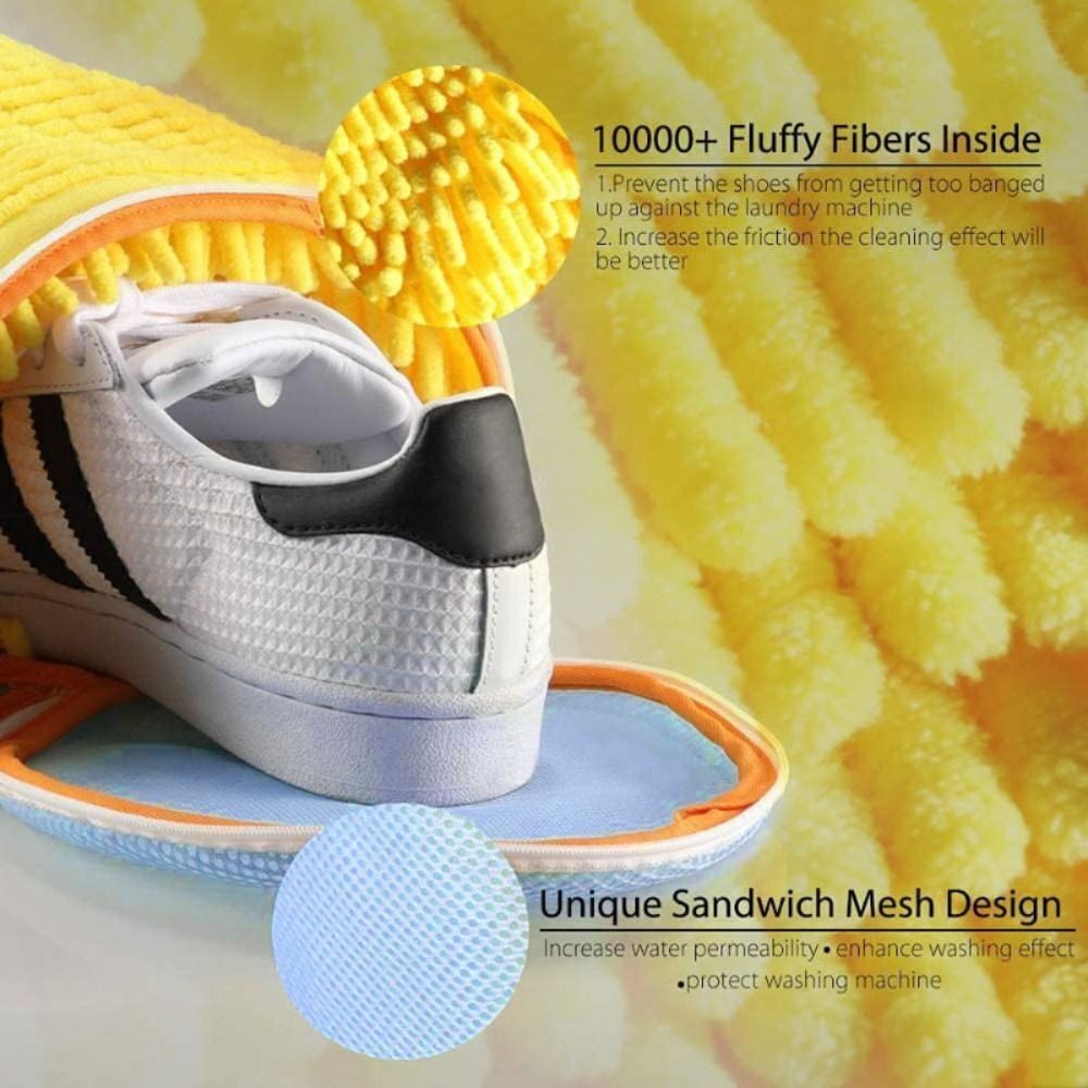 Washing Machine Shoe Bags 2 Pack Reusable Trainer Laundry Cleaning Pouch
