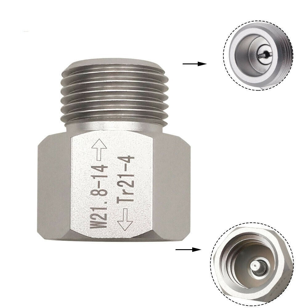 CO2 Regulator Cylinder Adapter For Sodastream TR21-4 to W21.8 Connector Aquarium