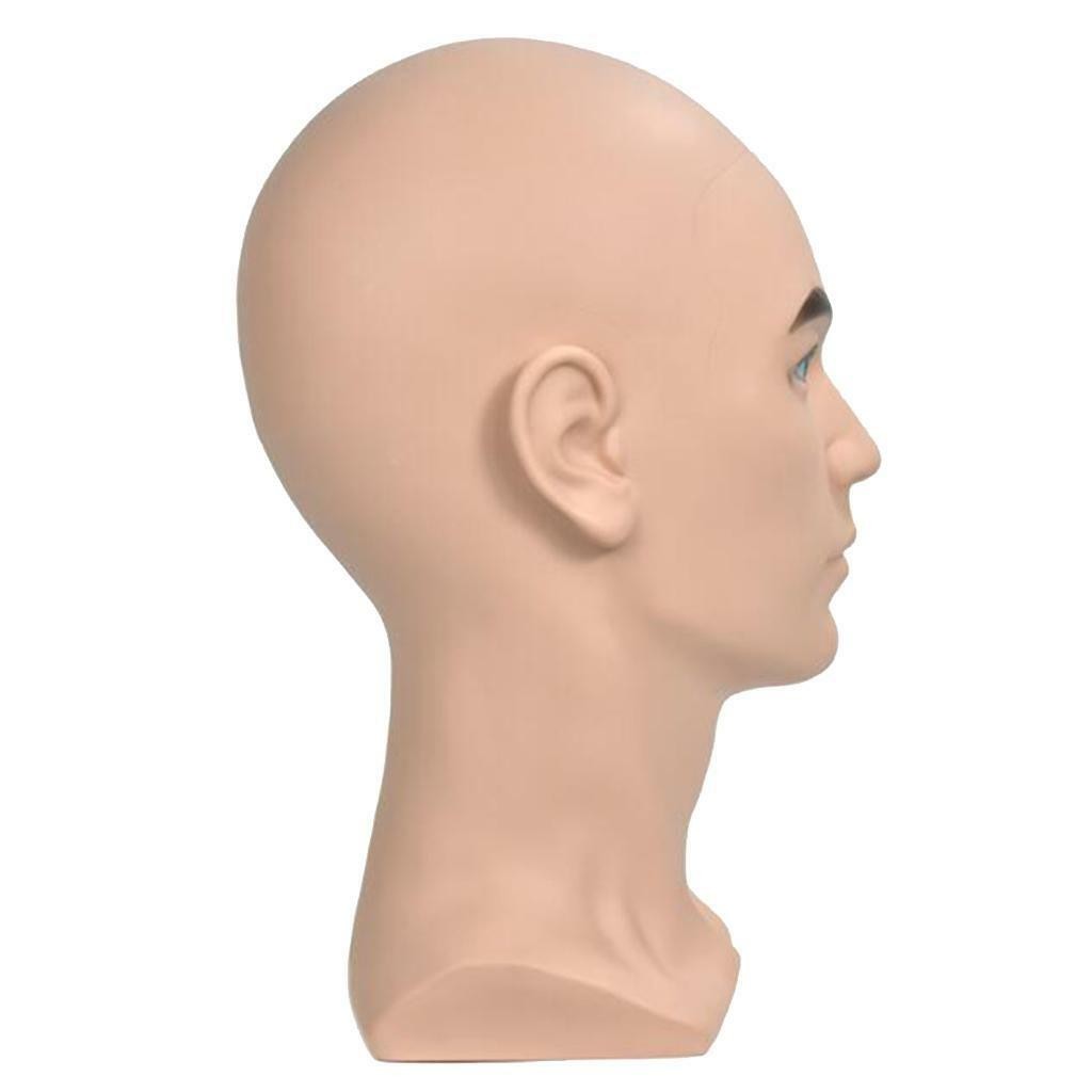 PVC 20'' Male   Mannequin Hat   Headset Jewels Display Manikin Head