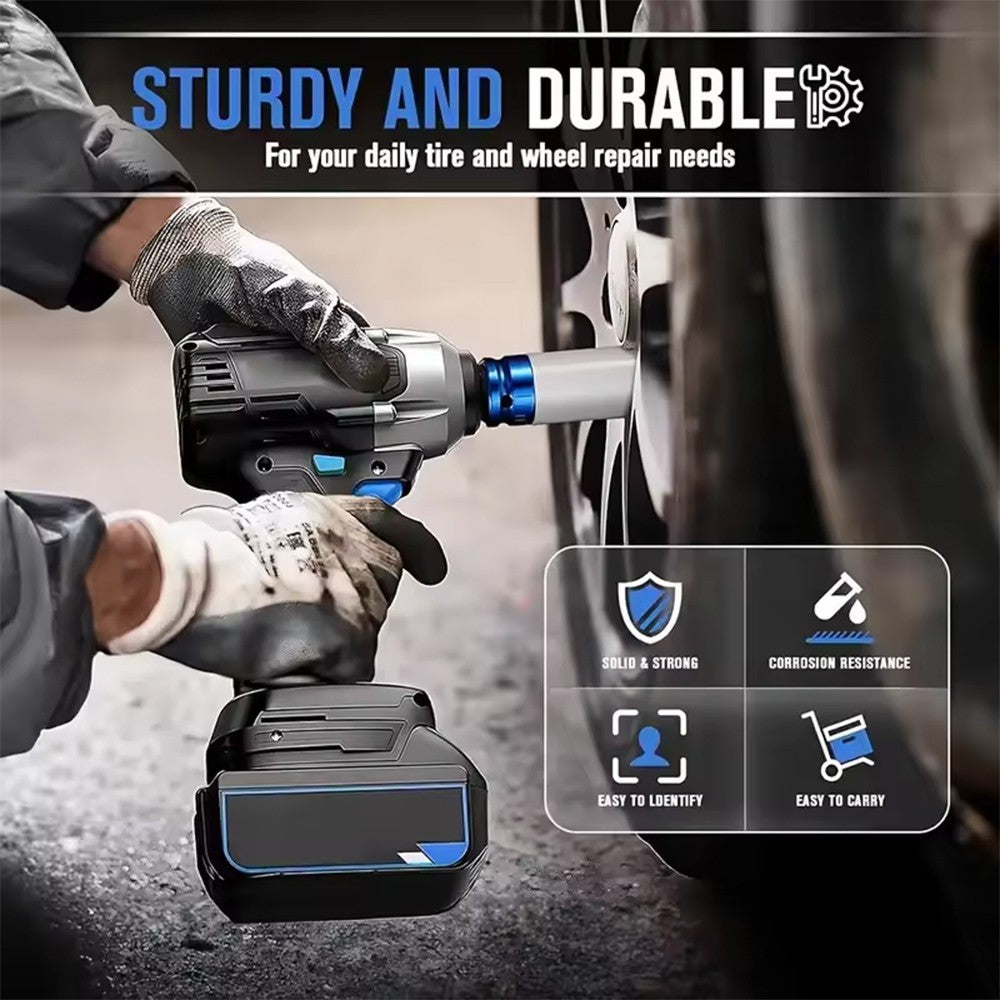 8Pcs Alloy Wheel Nut Socket Thin Wall Deep Impact Socket Set 1/2"drive 15-27mm