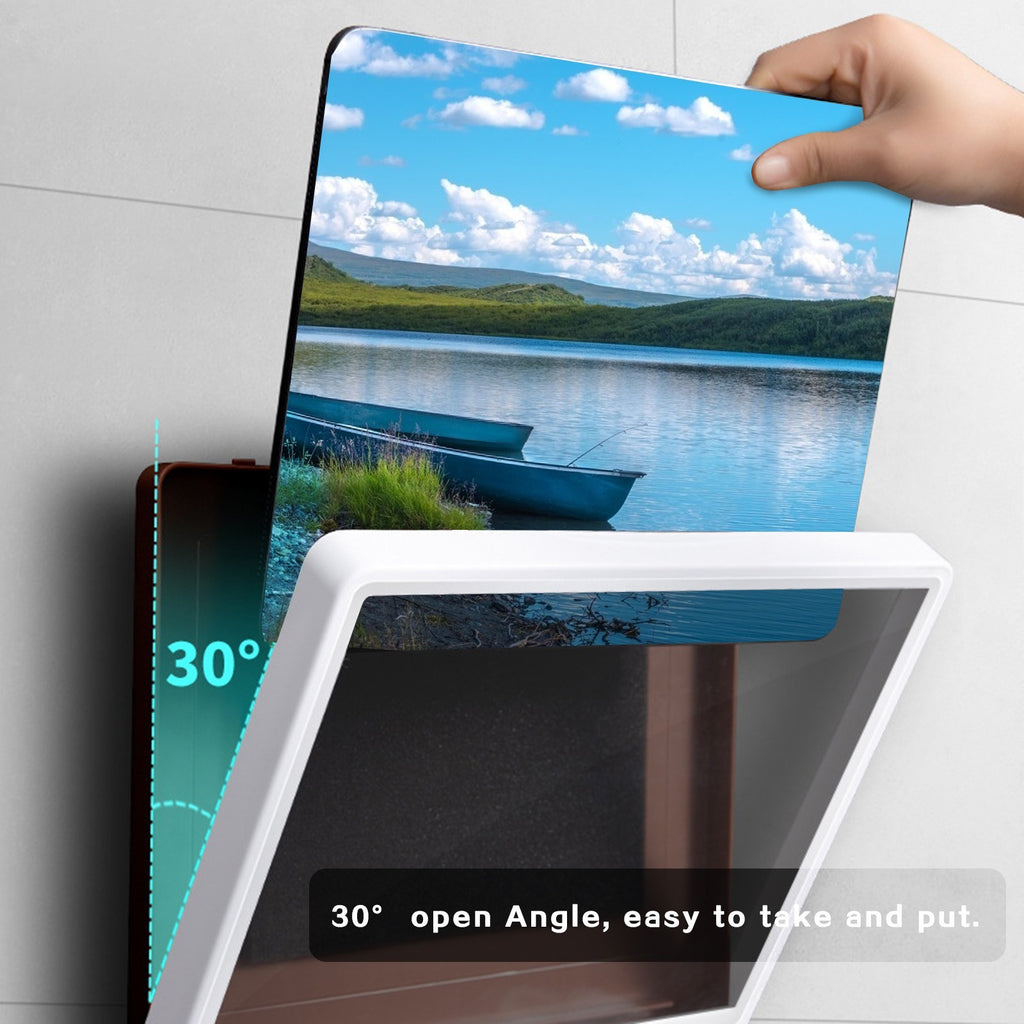 White Rotatable Waterproof Tablet Wall Mount Box