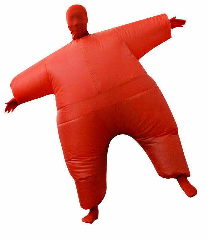 Adult Inflatable Suit Fat Suit Costume Fat Chub Sumo Blow Up Fancy Dress Costume