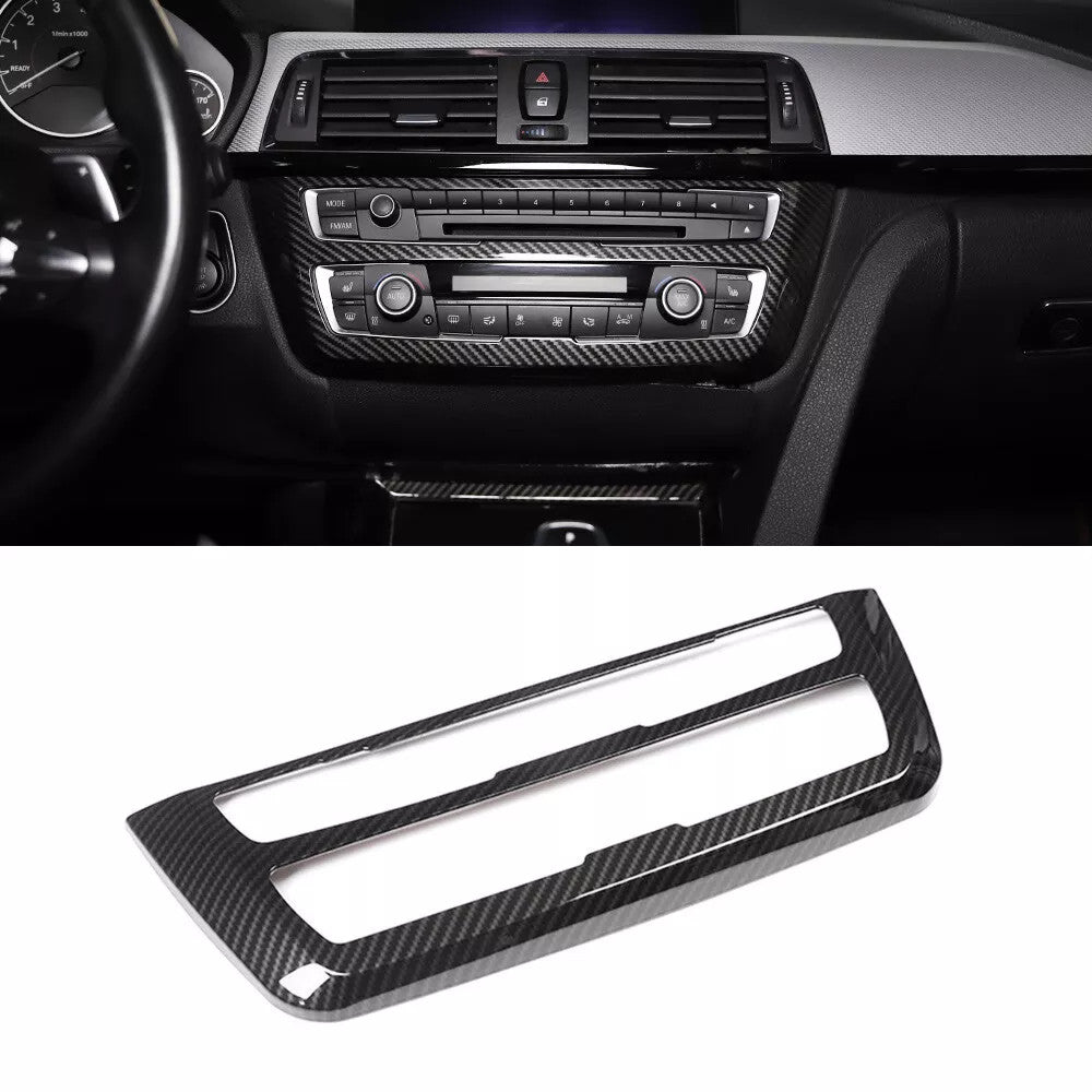 Carbon Fiber ABS AC Control CD Cover For BMW M3 M4 F80/82 2014-19 3 4 series F30