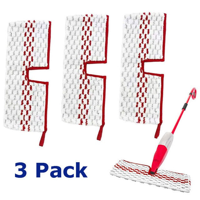 3 PCS Spray Mop Pads Replacement fot Vileda ProMist MAX Microfiber Heads Refills