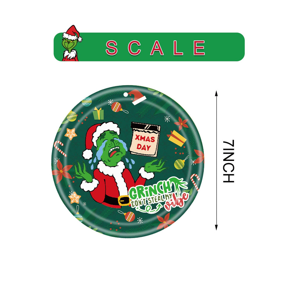 106Pcs Christmas Grinch Party Decorations Christmas Birthday Tableware Plates