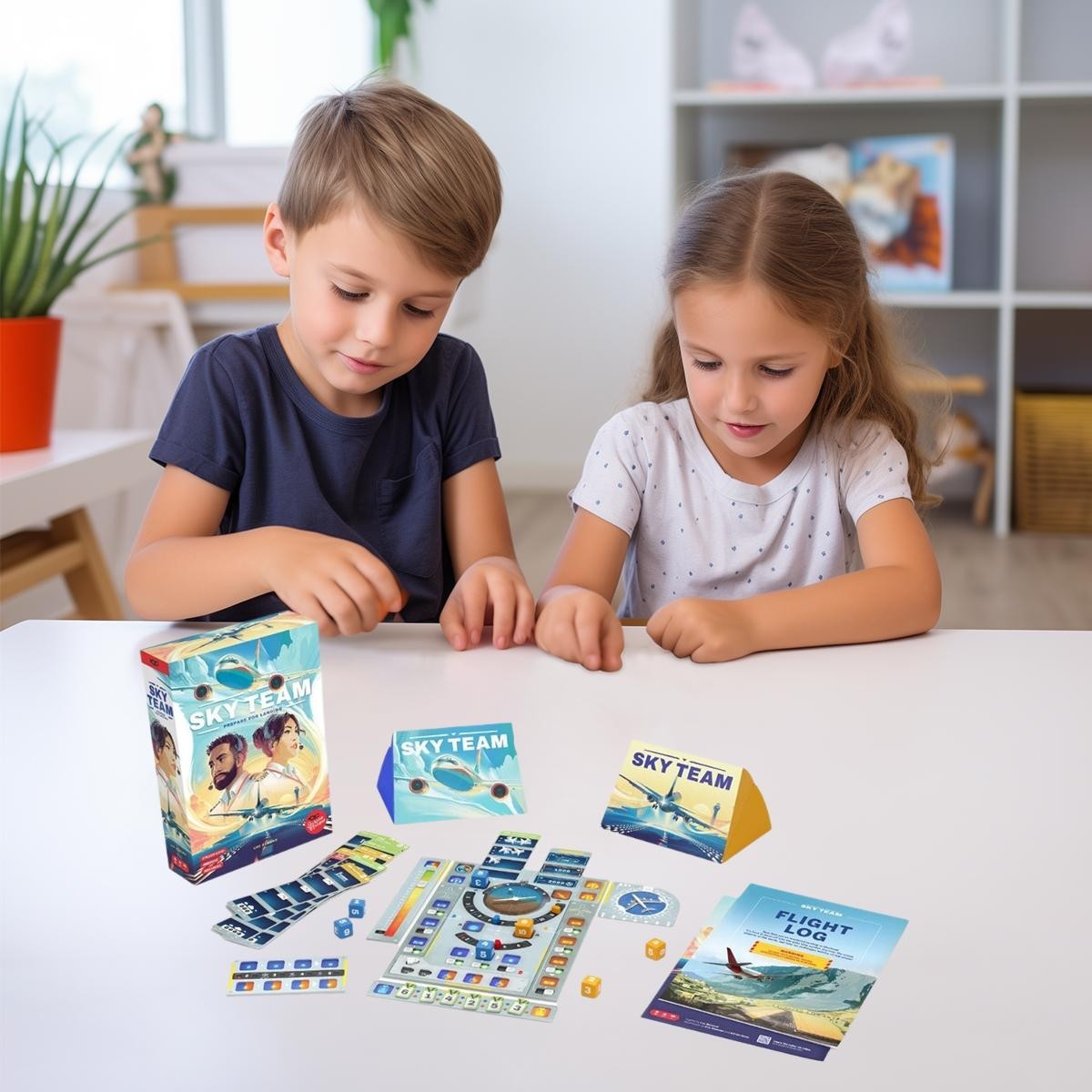 Sky Team Board Game New Cooperative Communication Card Game Family Fun