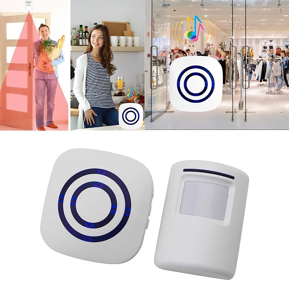 Wireless Driveway Alarm Doorbell Motion Sensor Alarm Detector Home Security