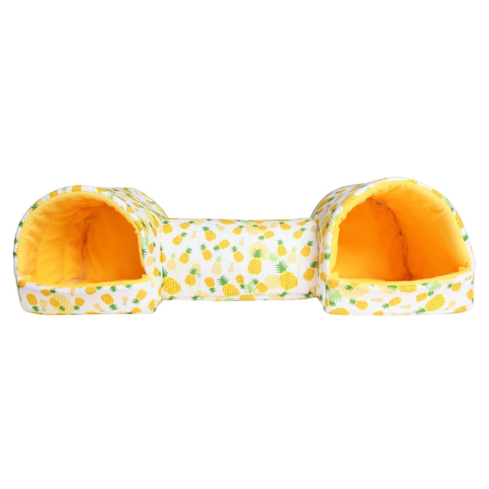 Hamster Hideout Guinea Pig Tunnel and Bed Bedding Habitat Small Animal House