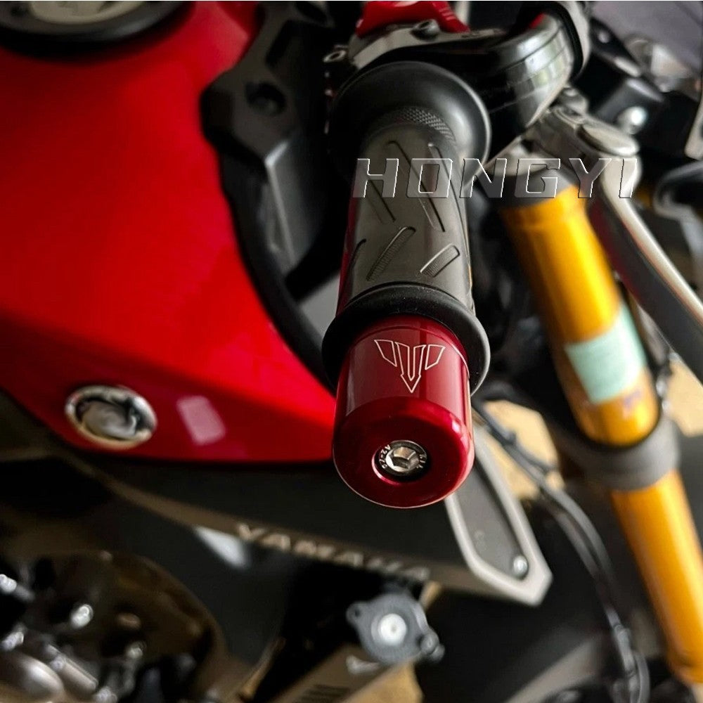 Handlebar Grip Bar Ends Cap Slider For Yamaha MT-07 09 10 MT-125 YZFR125 XJ6 XSR