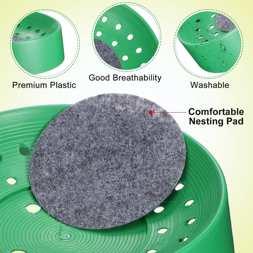 10PCS Pigeon Nest Bowl Plastic Bird Nesting Bowls Bird Nests Pigeon Nest Bowls