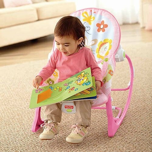 Baby Infant To Toddler Bouncer Rocker Swing Chair Soft Soothing Vibration Toys