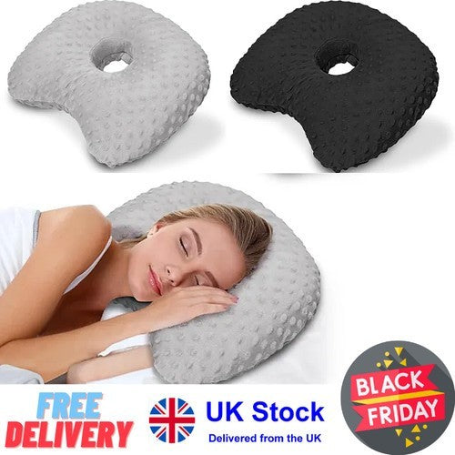 Pillow with Ear Hole for Ear Pain Relief for Side Sleepers Ear Piercing Pillow
