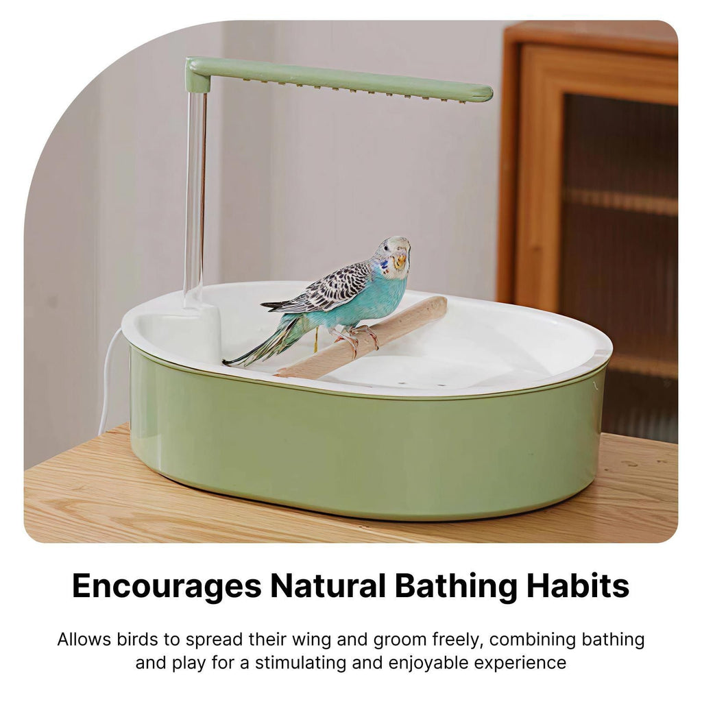 Parrot Automatic Bathtub With Shower Pet Circulating Water Bath Parrot Bathtub