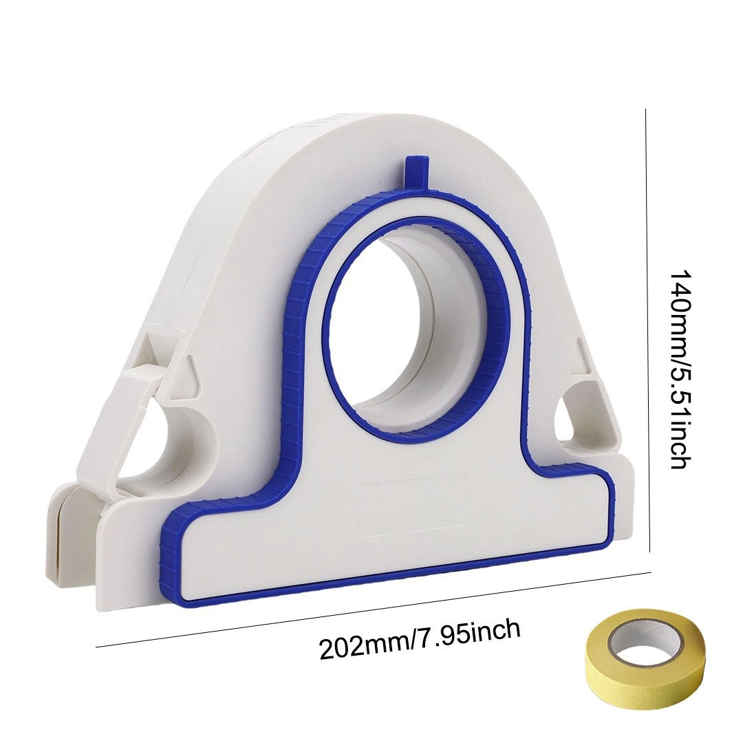 Masking Paint Tape Applicator Set, 25mm Width Blue Painter Tape Dispenser Tool