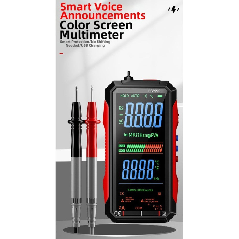 Digital Multimeter FS899S With Auto Ranging And For Rechargeable Battery USB