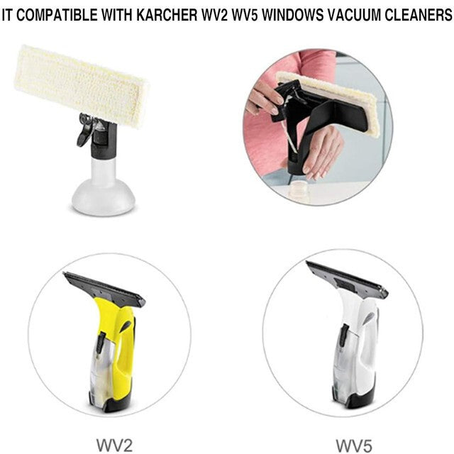 6 Pack Window Vac Cleaning Pads for Karcher WV2 WV5 WV6 Plus Premium Spare Parts