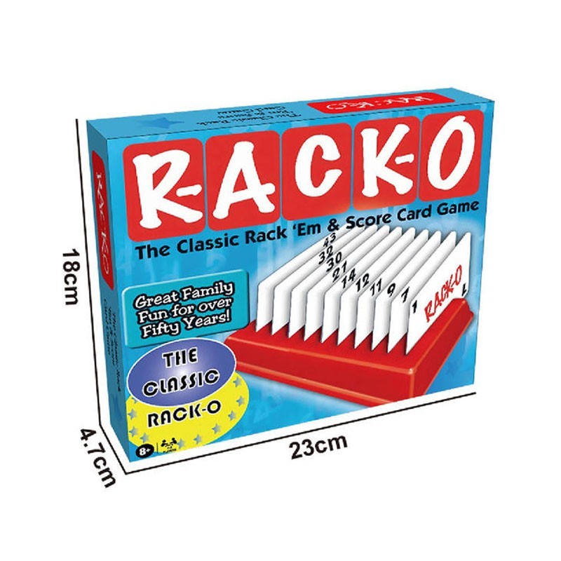 RACK-O Card Game - Family Game Night Kids 8+ & Adults - Retro Classic