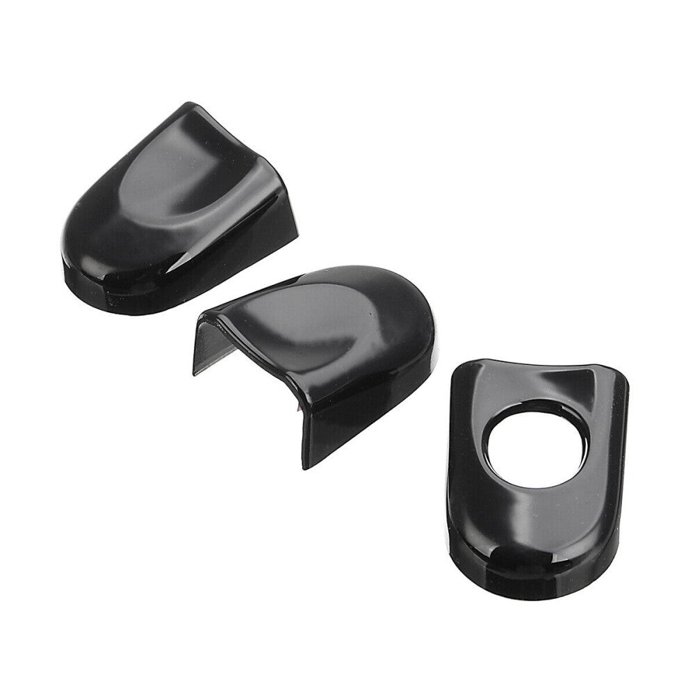 GLOSS BLACK DOOR HANDLE COVERS TRIM FOR VW TRANSPORTER T5 T6 CARAVELLE CADDY VAN