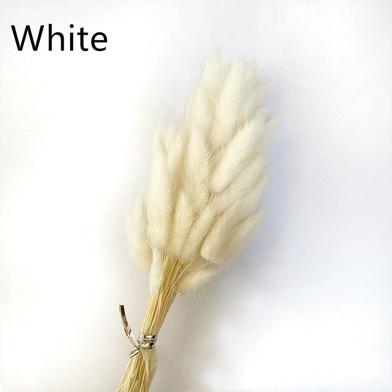 Dried Pampas Grass Decor ,Tall-Faux Bunny Tails Dried Flower Bouquet 50 Pcs