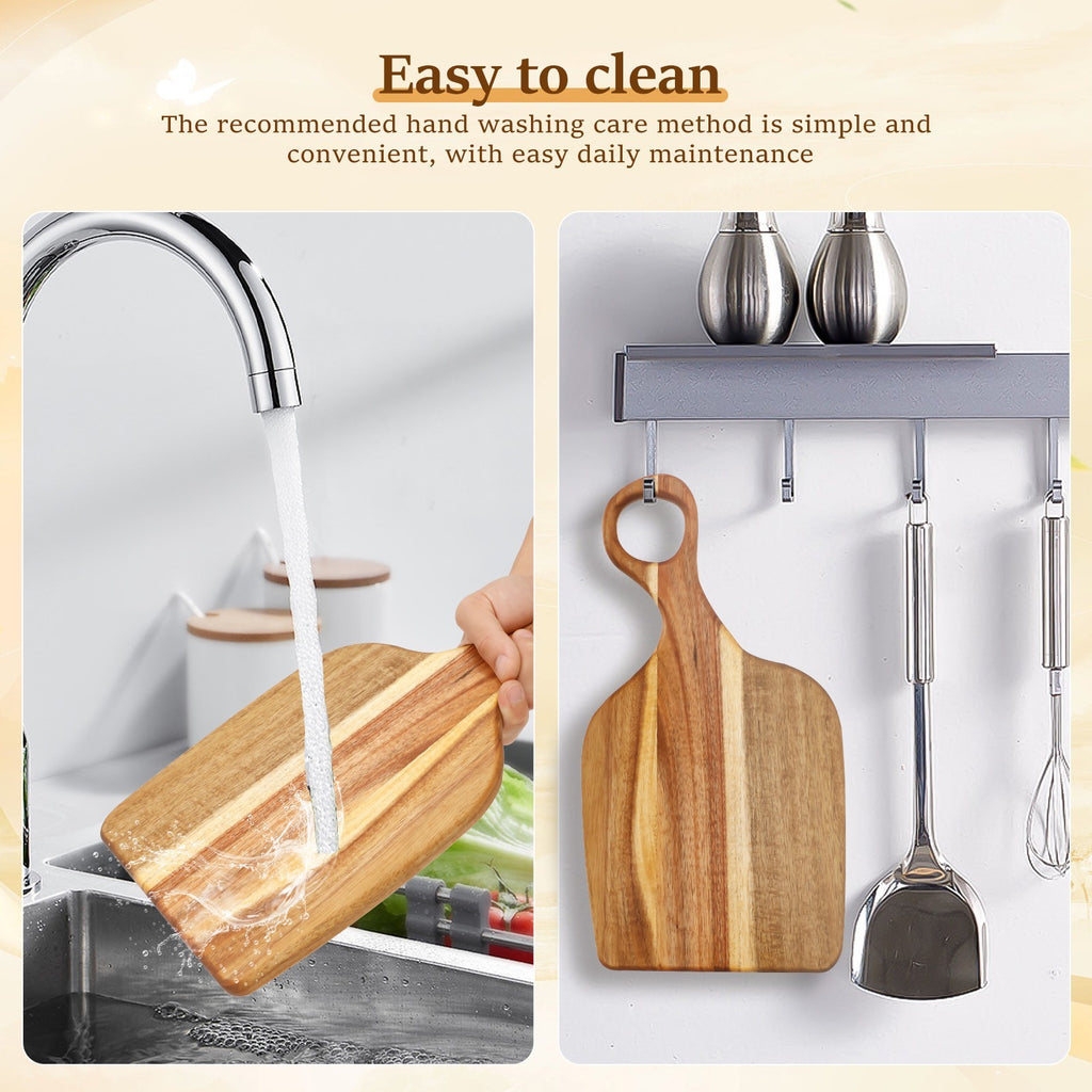 2Pcs Couple Charcuterie Board Wood Couple Cutting Board With Handle for CoMlw
