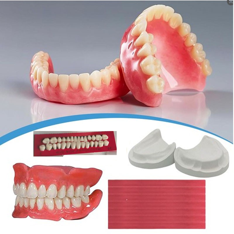DIY Denture Fake Teeth - Full or Partial Denture Repair Missing Teeth Set