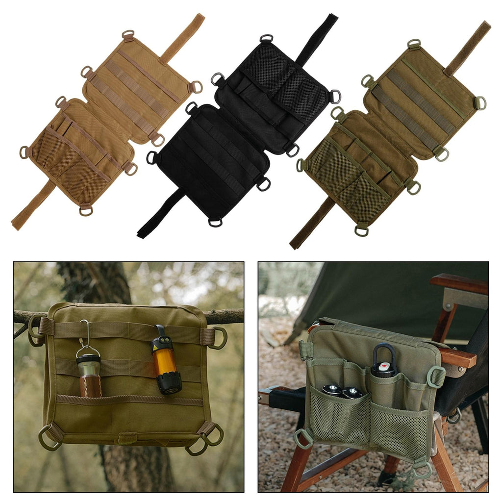 Camping Chair Armrest Bag 600D Oxford Cloth Multifunctional Cover Type Chair