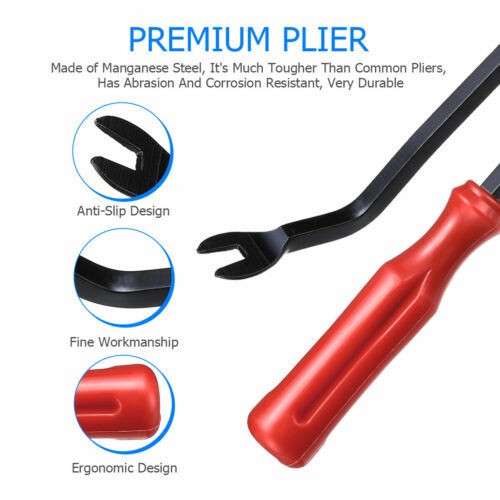 625X Car Plastic Push Pin Rivet Trim Clips Panel Fasteners Interior Fixing Tools