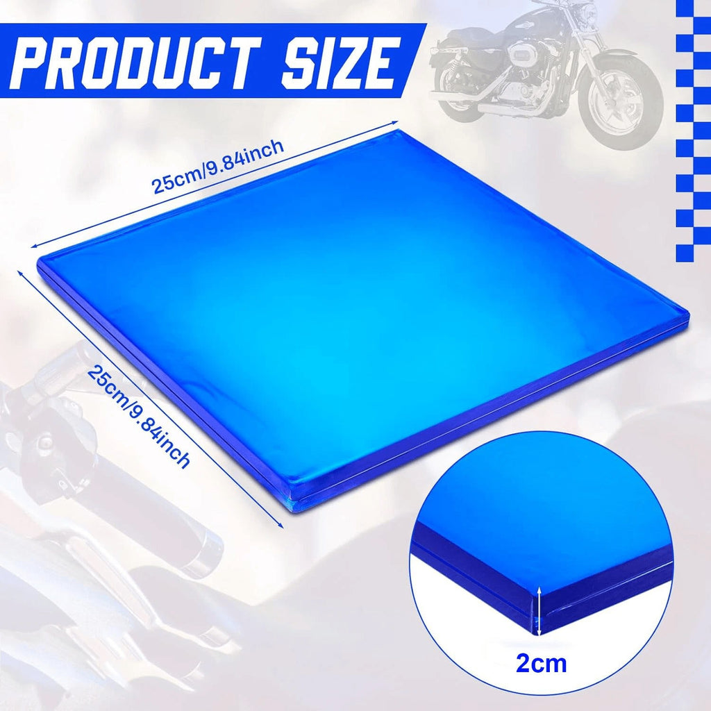 Motorcycle Seat Gel Pad Shock Absorption Mats DIY Soft Cooling Cushion 25*25*2CM