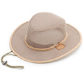 Men Mesh Cowboy Hat Cap Jazz Fedora Western Sun Wide Brim Summer Beach Retro Hat