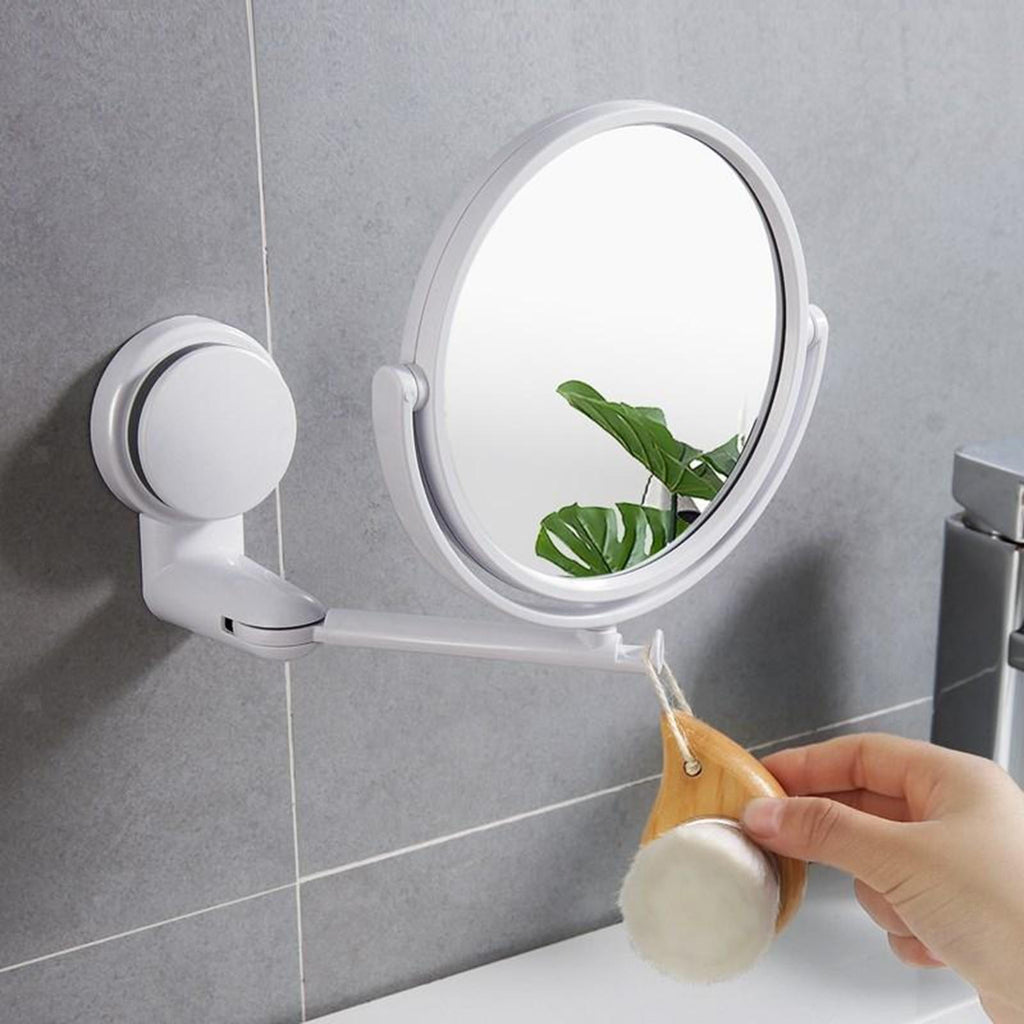 New Extending Makeup Bathroom Shaving/ 2-Side Mirror Wall Mount Double Sided