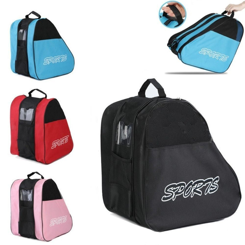 Adult Kids Roller Skate Bag Ice-Skating Bag Adjustable Shoulder Strap Ice Skates