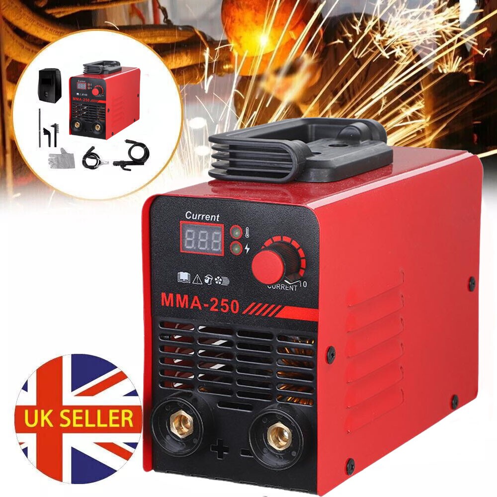 ARC MMA-250 Amp IGBT Inverter Mini Portable Electric Welding Machine Welder UK