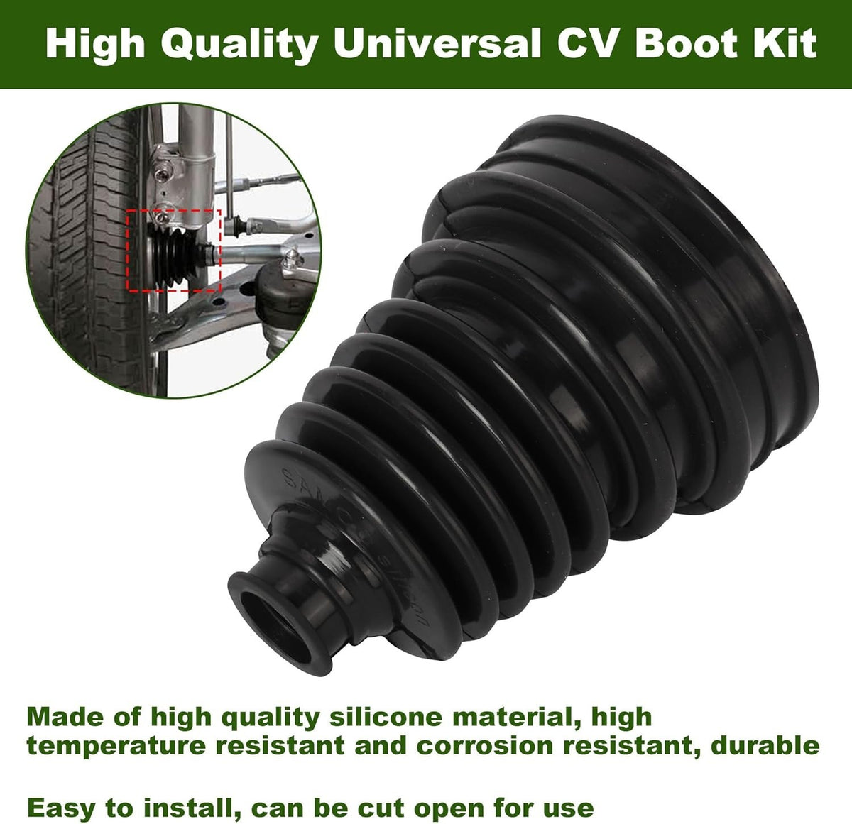 4 CV BOOT KIT STRETCHY UNIVERSAL FIT DRIVE SHAFT GATOR JOINT BOOT STRETCH QTY x4