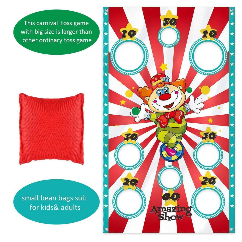 Toss Game with Bean Bags banner Fun Indoor and Outdoor Party Game Gift for Kids