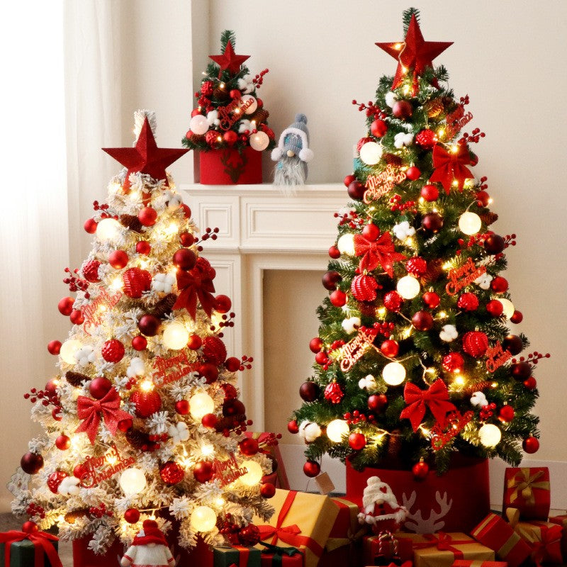 90cm Christmas Tree Pre Decorated Mini Tabletop Xmas Tree LED Lights Decoration
