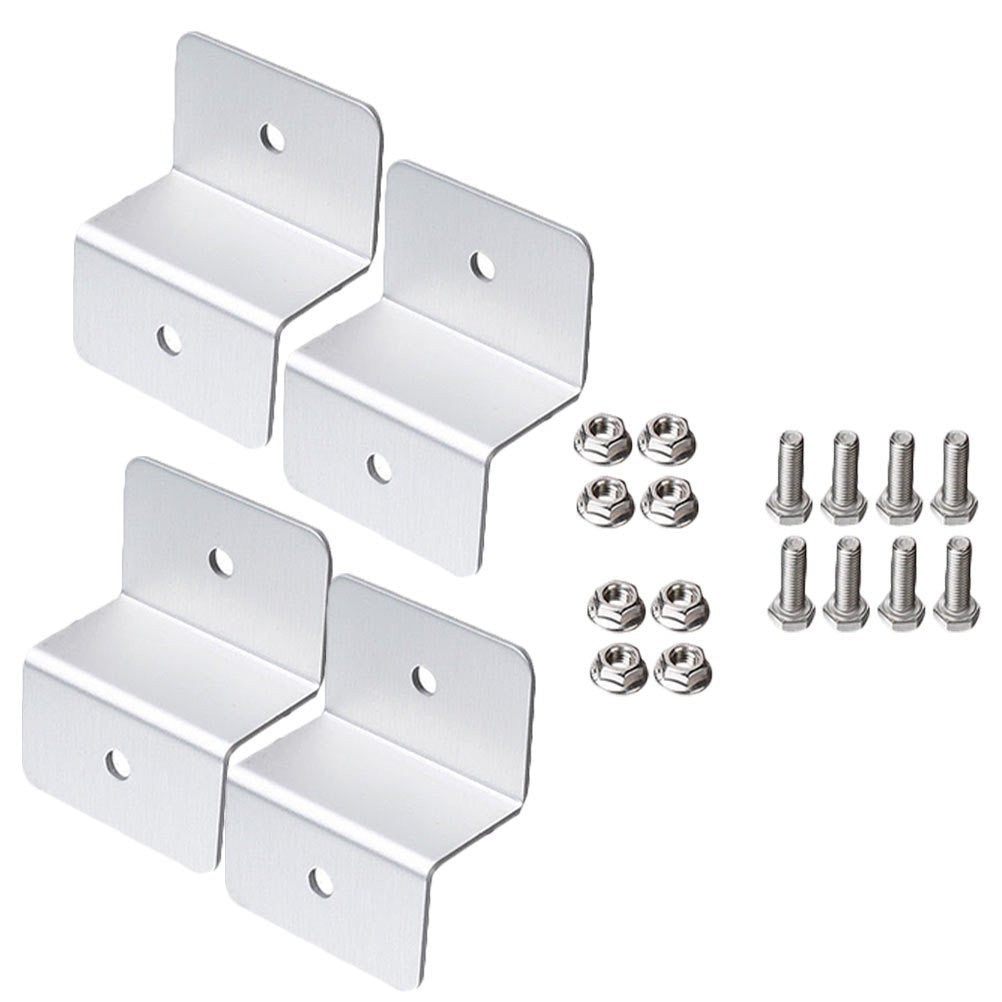 4 Pcs Mounting Hardware Roof Brackets Solar Panel for Motorhome Mounted