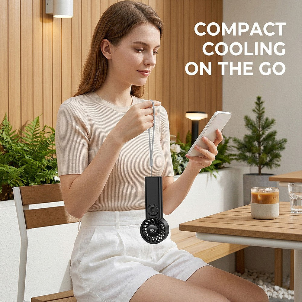 Portable Turbo Fan Cooling Handheld USB Rechargeable 3600 mAh 13000 RPM