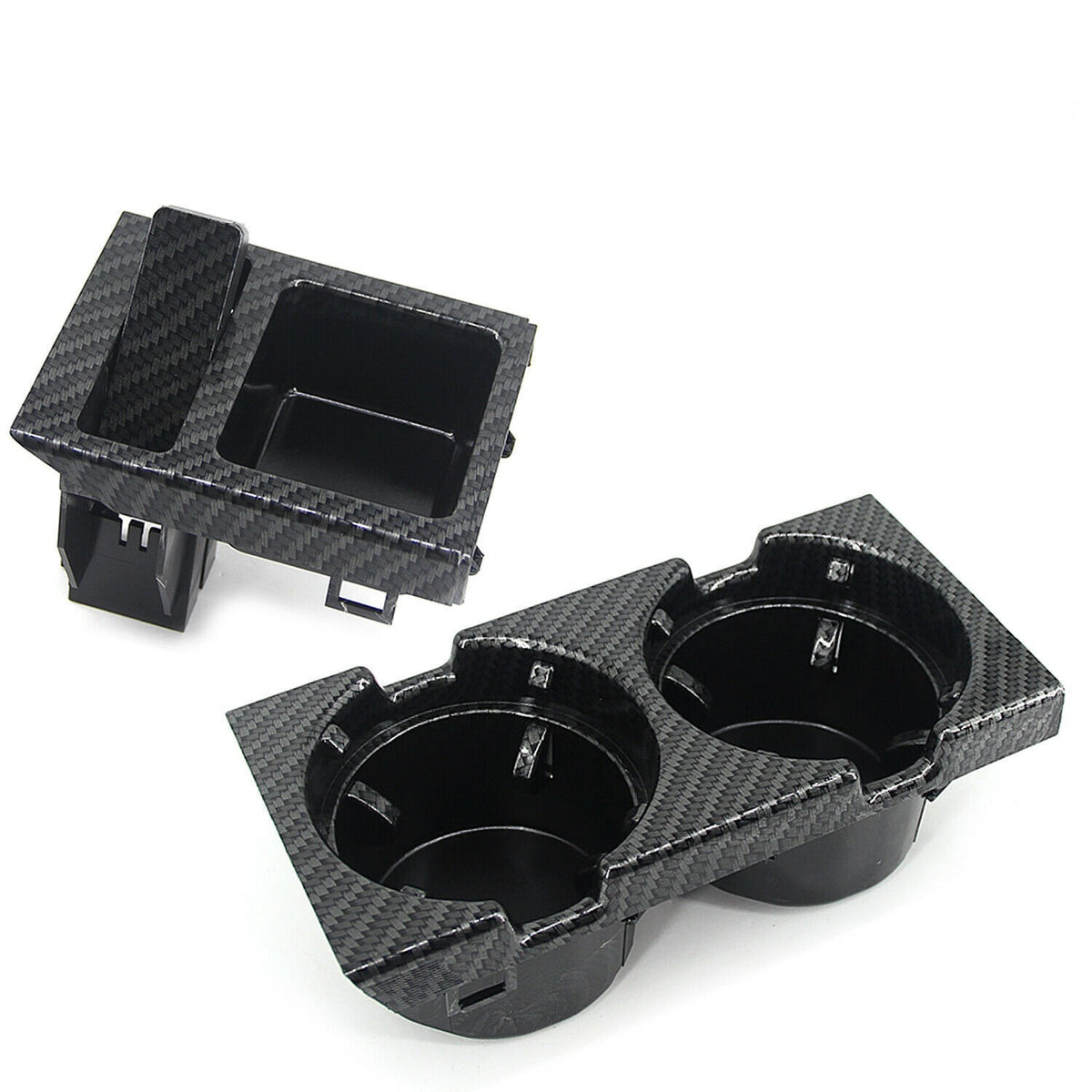 Carbon Fiber Style Center Console Cup Drink Holder For BMW 3 Series E46 1998-06!